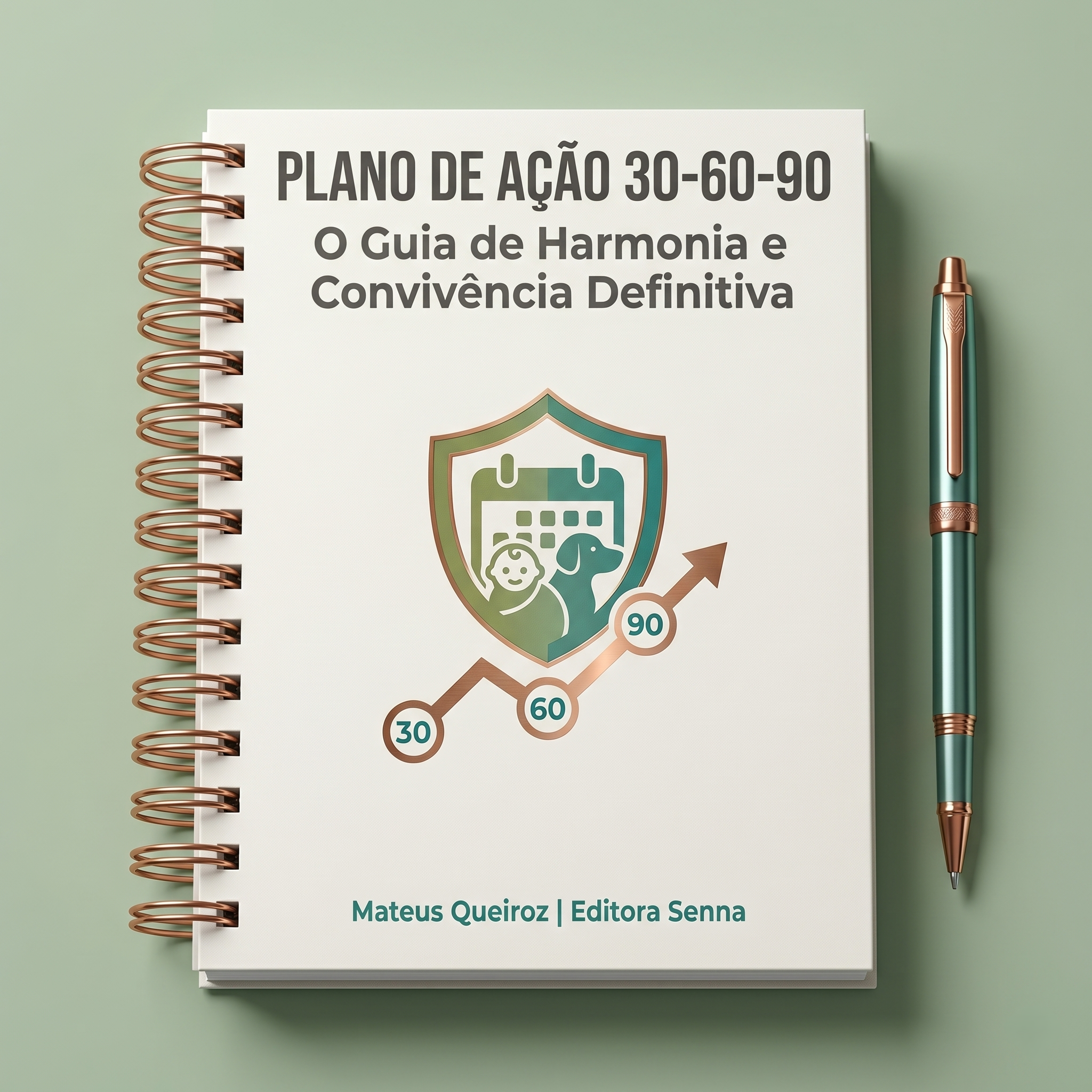 Família, cão e bebê em harmonia