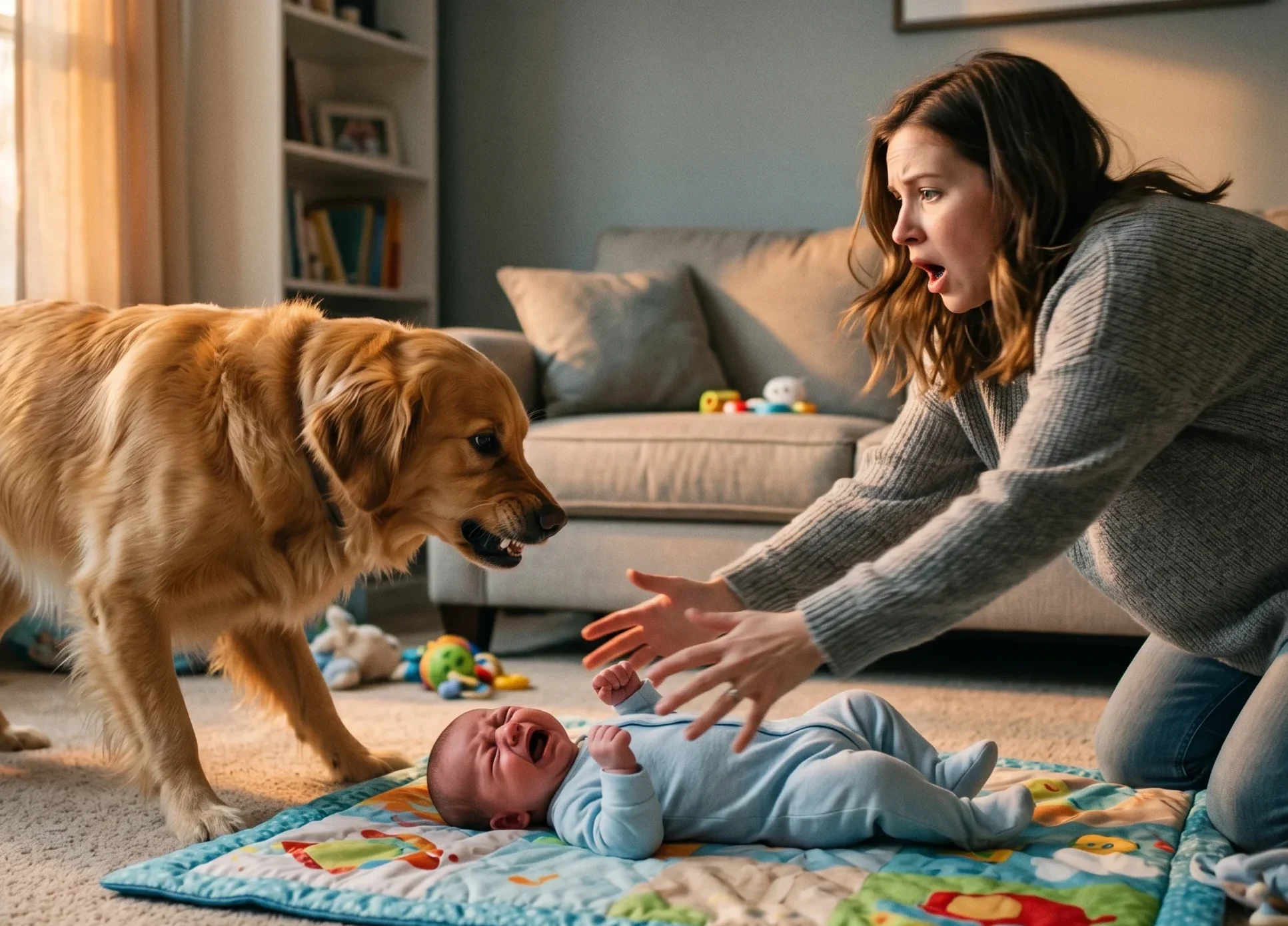 Cão e bebê