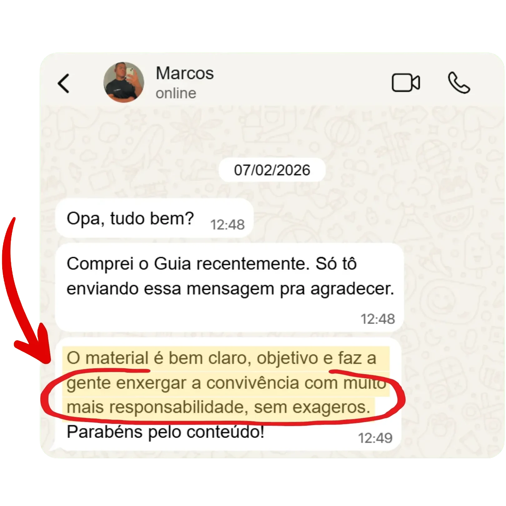 Depoimento de aluno 2