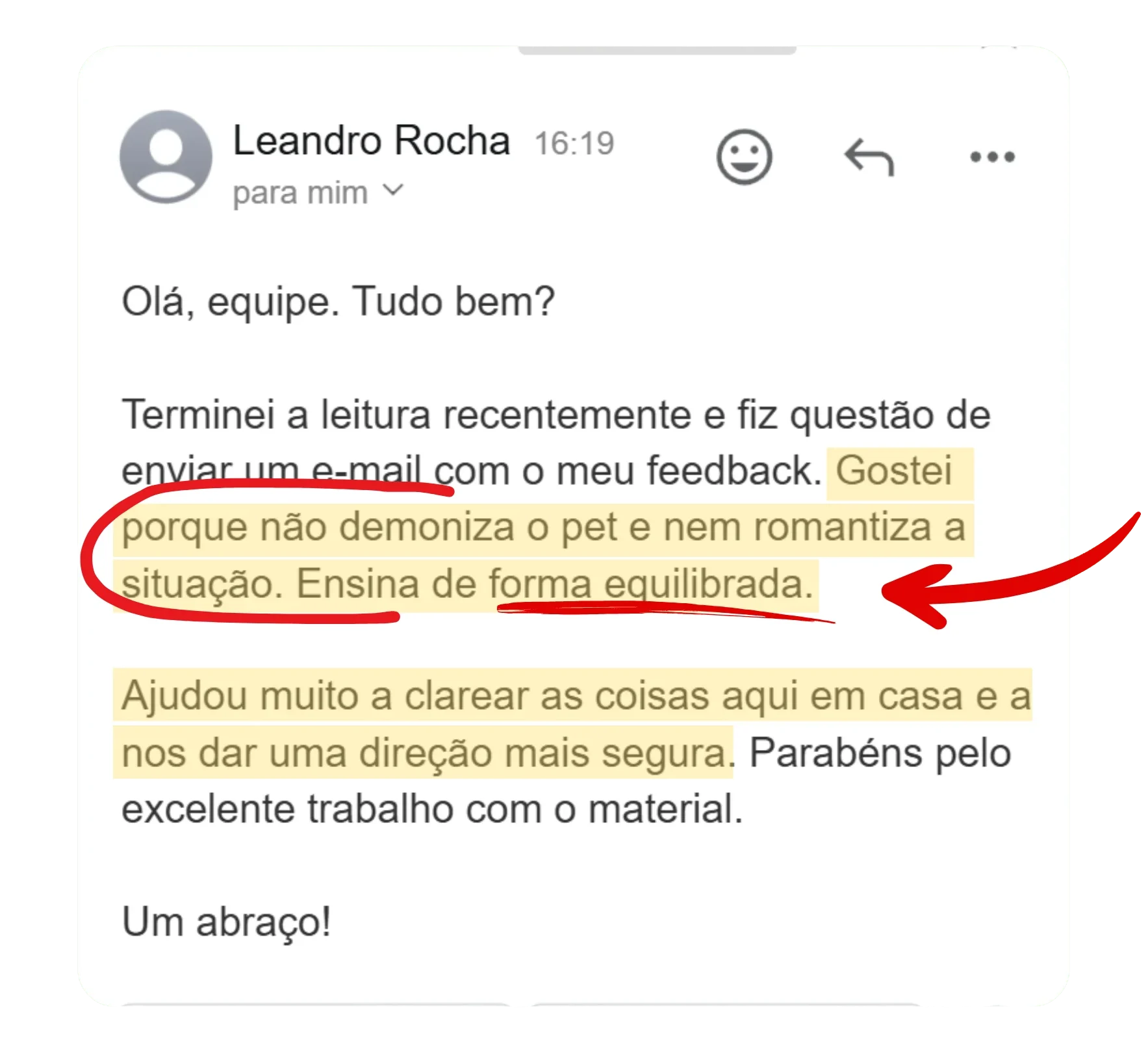 Depoimento de aluno 3